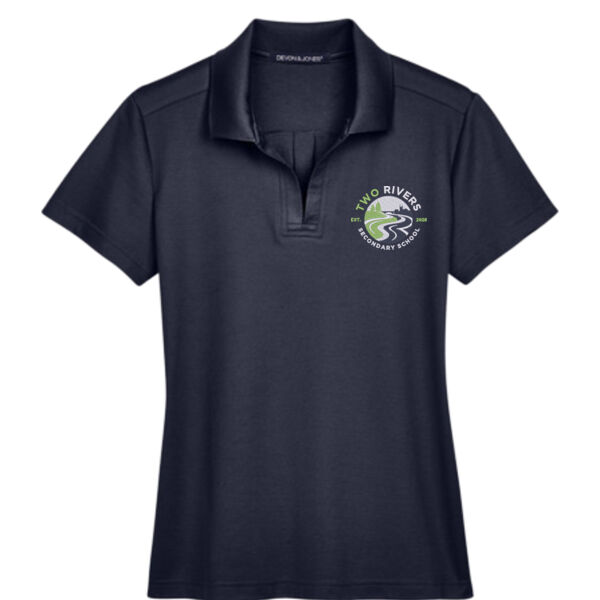 Embroidered Ladies' Plaited Polo Thumbnail
