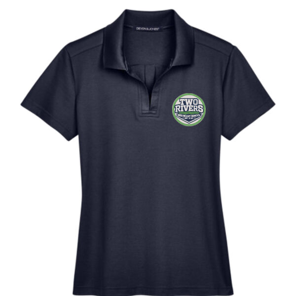 Embroidered Ladies' Plaited Polo Thumbnail